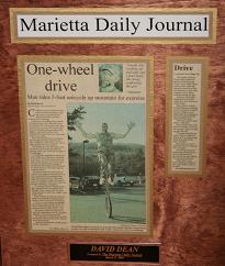 Marietta Daily Journal Article "One-Wheel Drive"